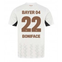 Stroje piłkarskie Bayer Leverkusen Victor Boniface #22 Koszulka Wyjazdowej 2024-25 Krótki Rękaw